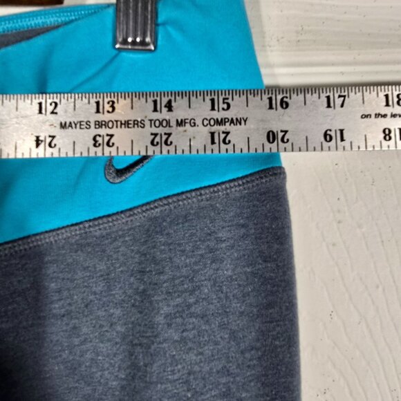 Nike‎ Dri-Fit Workout Leggings Large Full-Length Blue Yoga Pants - Picture 7 of 11